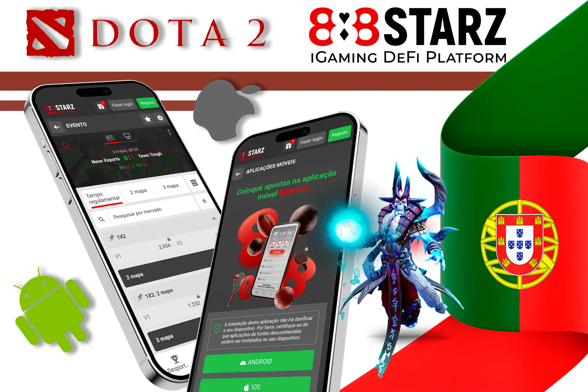 Jogue Dota 2 com o aplicativo móvel 888Starz